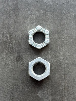 Гайка корончатая, прорезная низкая М18 ГОСТ 5933-73