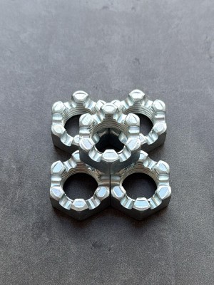 Гайка корончатая, прорезная низкая М20 ГОСТ 5933-73