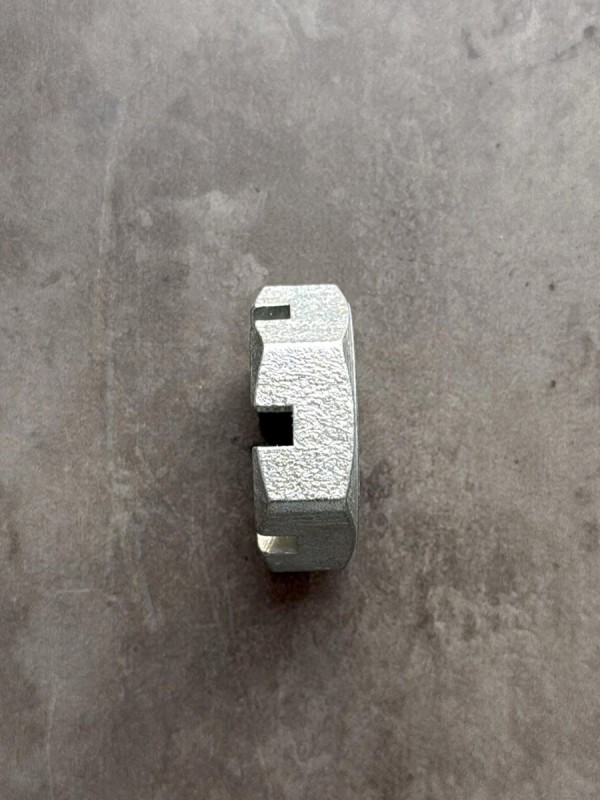 Гайка корончатая, прорезная низкая М30х1,5 ГОСТ 5919-73, класс прочности 8, покрытие цинк