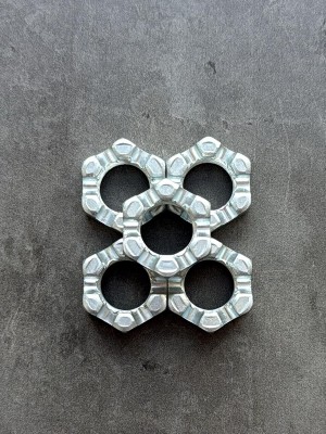 Гайка корончатая, прорезная низкая М20 ГОСТ 5919-73, класс прочности 8, покрытие цинк