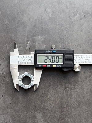 Гайка корончатая, прорезная низкая М16х1,5 DIN 937