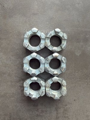 Гайка корончатая, прорезная М16х2 DIN 937