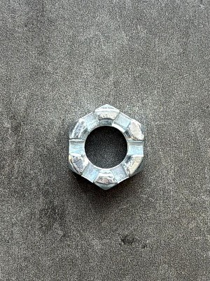 Гайка корончатая, прорезная низкая М12х1,25 DIN 937 (МАЗ, ЗИЛ, ГАЗ)