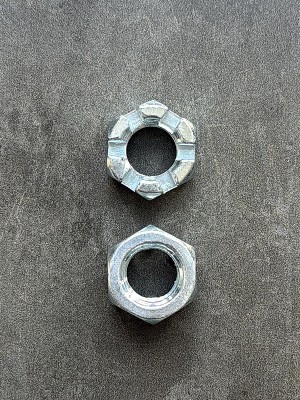 Гайка корончатая, прорезная низкая М12х1,25 DIN 937 (МАЗ, ЗИЛ, ГАЗ)