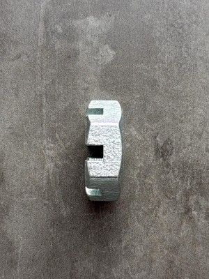 Гайка корончатая, прорезная низкая М27 ГОСТ 5919-73, класс прочности 8, покрытие цинк