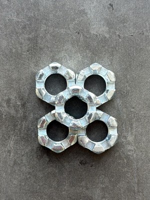 Гайка корончатая, прорезная низкая М14х1,5 ГОСТ 5933-73 класс прочности 8