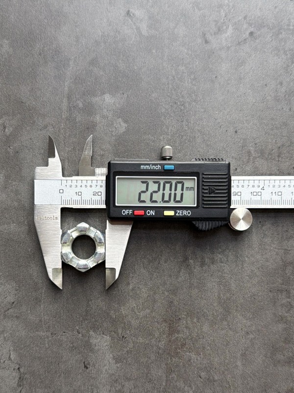 Гайка корончатая, прорезная низкая М14х1,5 ГОСТ 5919-73, класс прочности 10, покрытие цинк